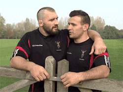 slavefantasies:  Rough stud Joe Marler of the Harlequins Rugby team getting up close and personal with a colleague… 