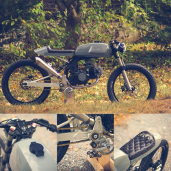 caferacerpasion:  Moped Cafe Racer| www.caferacerpasion.com