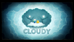 Cloudy (Elements Pt. 4) - title carddesigned by Benjamin Anderspainted by Joy Angpremieres Tuesday, April 25th at 7:45/6:45c on Cartoon Network
