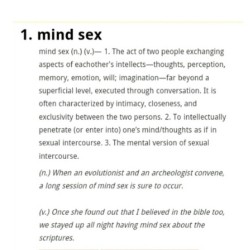 diasound:  aha a lil sumthin for all the saphiosexuals out there. #urbandictionary #mindsex #think  