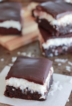 fullcravings:  Chocolate Coconut Brownies   Like this blog? Visit my Home Page or Video page for more!And please Subscribe to the Email Club  (it&rsquo;s free) for a sexy bonus gift :)~Rebloging the Art of the female form, Sweets, and Porn~