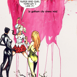 stitchingatthecircuitboard:  super bad girl team-up? i like it! | a gotham city sirens mix for dakota, in hopes that your day gets better!  01. shame and fortune yeah yeah yeahs | 02. beautiful dirty rich lady gaga | 03. take the money and run run