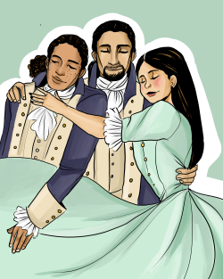 reversibledoll:  Trust me to find an OT3 in a musical of the founding father, Alexander Hamilton.  