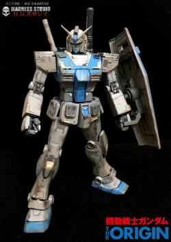 gunjap:  ALVIN:KETAMINE’s MG 1/100 RX-78-2 Gundam “The Origin” Custom Paint, Heavy weathered. Big Size Images, Full Infohttp://www.gunjap.net/site/?p=290921