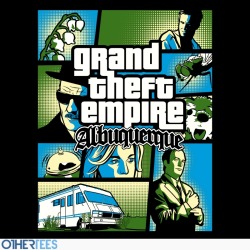 gamefreaksnz:  Grand Theft Albuquerque by Sam Humer 7£ / 8.5€ / 11$ Artist: Redbubble | Facebook