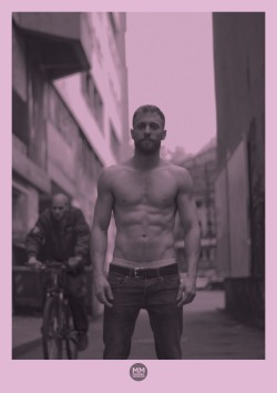 manuelmoncayo:  Folsom, 12.Sep.2014 I created this series of BW prints on light pink paper for Folsom Europe, they look great! 