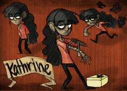 theoldartpartment:  Kathrine Jhaveri  ”The Nurse” When playing Kathrine there is one thing you have to keep in mind.  Her sanity starts off low and can drop very easily, not so much when alone in the dark but if there is any sign of monsters near