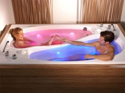 grumpyspacetoad:  hashtagthatsreal:  weteevee:  is this how christian couples takes baths together  I don’t understand why it needs the gender colored lighting….  straight people need reassurance at every step in their lives 