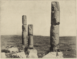nemfrog:  “Effect of the earthquake on the columns, Jerash.” Records of the past. February 1905.Internet Archive