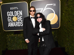 newtgeiszler: awardseason:   Greg Sestero and Tommy Wiseau75th Annual Golden Globe Awards, Los Angeles | January 7, 2018    it’s what they deserve 