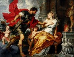 hadrian6:  Mars and Rhea Silva. 1616-17. Peter Paul Rubens. Flemish. 1577—1640. oil on canvas. http://hadrian6.tumblr.com 