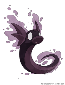 fallenzephyrart:  Gastini (Gastly + Dratini)Hauntenair (Haunter + Dragonair)Gengarite (Gengar + Dragonite)I decided to complete the whole evolutionary line of fusions since I already drew Gengarite in a previous postAnd for anyone interested, I also just