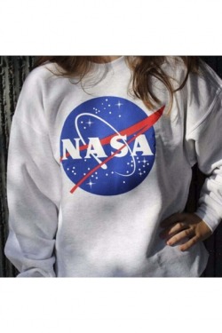 bellalalaqueen:  Popular Sweatshirts Collection! Choose You Favourite!  1. Round Neck NASA Print Pullover Sweatshirt              (27% Off)2. Cat Pattern Sweatshirt with Contrast Collar and Cuff  (33% Off)3. Floral Print Contract Hem Belt Pocket