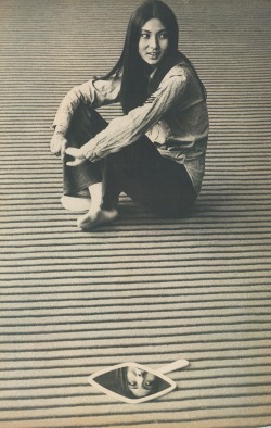 fuckyeahmeikokaji:  Happy 71st birthday, Meiko Kaji (梶芽衣子)!!! This image was scanned by me from the February 16, 1973 issue of  Weekly Sankei (週刊サンケイ) magazine. http://fuckyeahmeikokaji.tumblr.com 