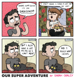 oursuperadventure: tbt! 😺🍿😺 p.s. TCAF and London MCM are coming up next month and I’ll be at both of them! 