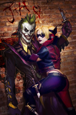 imthenic:  Joker and Harley 4eva By Justin and Jiajem by Raggedy-Annedroid