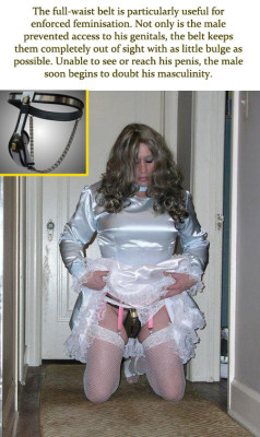 sissymaidallyson:  gaycurioussissy:  That sounds perfect! We may need to get one of these in the future! Miss  One day I really hope to have a proper shemale chastity belt. 