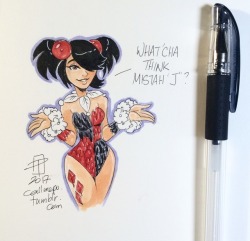 callmepo: Just realized that Tara Strong is the voice of Ashi…. now I keep on picturing Harley when I hear Ashi’s voice. LOL Had to draw this after I saw this post. 