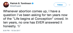 captaincrusher: peace-love-colbert: Source I read this on twitter and every anti-choice response proves his point. They all try to redefine the scenario.  