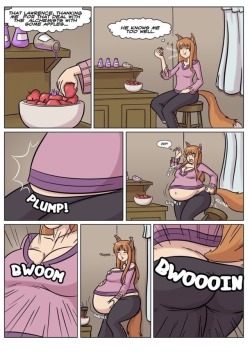 expansionart:  ass, breasts and belly expansion!  comic done by axel rosered