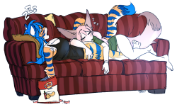two-ts:  More sweet art from nicoleships (tamyra)  Sleeptime  Now if you’ll excuse me I’m going to go get chips