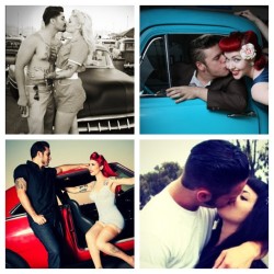 All a gal needs 💈💏💄#rockabilly #pinup #rockabillycouple #tattoos #greaser #vintage #toocute