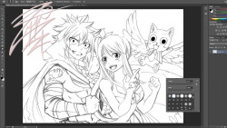 zippi44:  Since a lot of you asked- NO! I am not forgetting Fairy Tail ;) Going to finish this today and send it to say thank you for the Anime so far. To either Hiro M. or fairytail_PR.