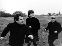 thebeatlesordie:  Early in the morning John Lennon filmed part of a sequence for Dudley Moore’s forthcoming TV show Not Only… But Also. Filming took place on Wimbledon Common, and was complete by mid-morning. Lennon appeared with Moore and co-star