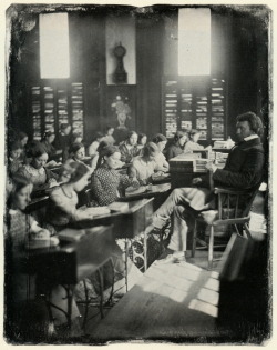 Classroom in the Emerson School for Girls, 1850 via Metmuseum.org