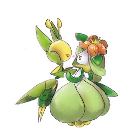 mintanncomics:  Perfect Couple Month Day 24 - Leavanny and Lilligant
