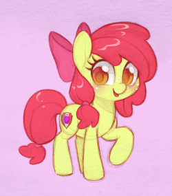 samrosemodblog: kekerino:  dawnf1re:  What if Apple Bloom starts to look a little more Pear as she grows up?  I’m dead   Does this mean I’m ahead of the curve considering this is basically already my older Apple Bloom design? lol 