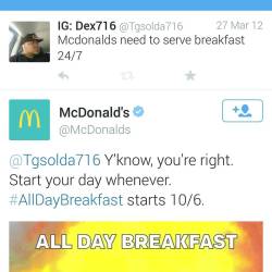 So, I wonder how much #mcdonalds  gonna pay me for my idea. They even acknowledge it.