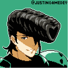 justingamedesign:  A pixel art portrait of Bulat from Akame ga Kill! based on official character art. 