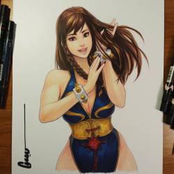 omar-dogan:  #chunli #StreetFighter #sfv #altuniform . Is she still chun li without the buns?  I’d say it’s up for debate,  but the eyes are where it’s at!  Not the best lighting here ,  but I’ll do some close ups later ! Time to head home! #udonartist