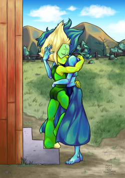 manasurge:Some long overdue Lapidot! Tbh this was mostly an experimental practice piece with the background and with shading/colours with a new brush, so if anything seems odd or off, it’s because of that. Also I know there’s no stairs at the barn,