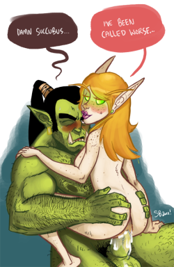 Sticks and Stones by skinbark2028 Just some Orc and a Blood Elf.