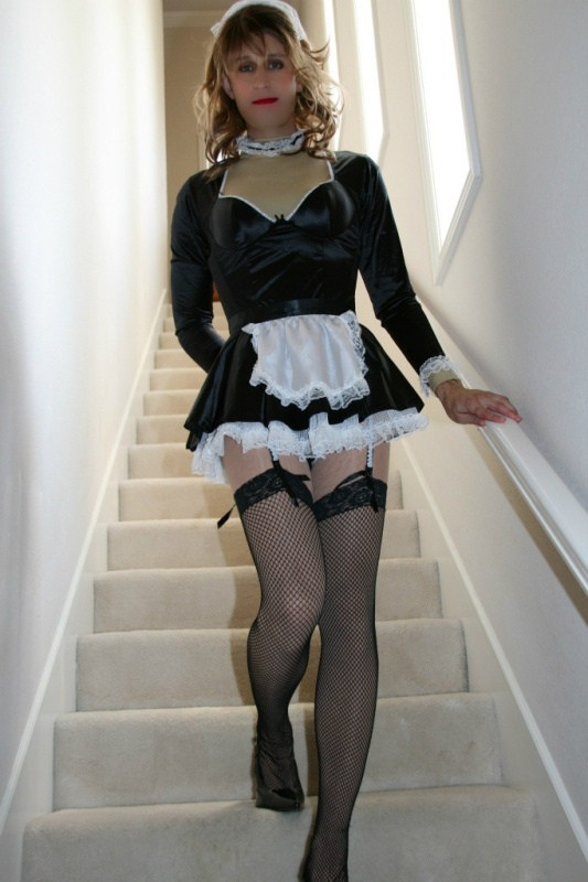 Caption sissy french maid