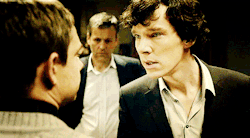 fallingangelsinthetardis:  our-favourite-psychopath:  Sherlock’s face when he realizes he’s hurt John.  Lestrade is tumblr 