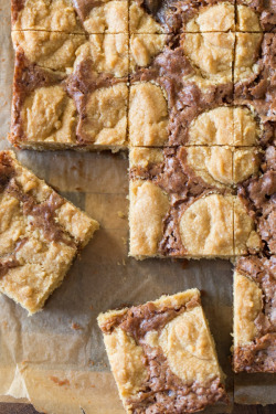 fullcravings:  Peanut Butter Cookie Brownies   Like this blog? Visit my Home Page or Video page for more!And please Subscribe to the Email Club  (it&rsquo;s free) for a sexy bonus gift :)~Rebloging the Art of the female form, Sweets, and Porn~