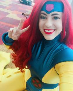 jedimanda:#selfie Sunday! 💜 #jeangrey #jeangreycosplay #cosplay #xmen #xmencosplay #90s #jimlee #cosplayers #marvel #marvelcosplay #comics  #photography # #otaku #kawaii #cute #cosplaygirl #redhead #mutant #comicbook #comicbookcosplay #marveluniverse