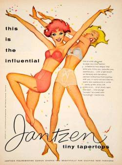 hoodoothatvoodoo:  Jantzen 1958  illustration by Pete Hawley