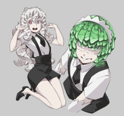   I love Houseki no Kuni so much. And I love their super cute uniforms. I have my own Castle Hushabye rock people&hellip; So I did what I had to do to vent my love and excitement. Shameless crossover! Marble and Emerald(Klar)!  
