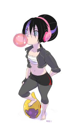 fluffys-art-universe:Toph cosplaying as Gogo cutie X3