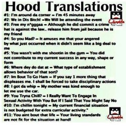 Most accurate #translation #slang #hoodshit