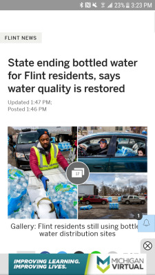 deathtokillian:  lyricwritesprose:   deathtokillian:  THEY ARE GOING TO STOP GIVEING OUT FREE WATER TO FLINT RESIDENTS! http://www.mlive.com/news/flint/index.ssf/2018/04/governor_flint_water_pods.html#incart_most_shared-flint  They have NOT replaced all