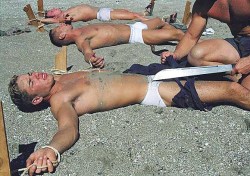 vintage gay beach boy bondage