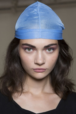 postracialcomments:  whitegenocide:  dynastylnoire:  thagoodthings:  s1uts:  lsyorg:  Antonina Vasylchenko - Derek Lam S/S 2015 New York @ BACKSTAGE  IF I see a white girl live with a durag on she gettin popped no questions asked  the desperation is