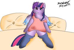 artydirtybox:  a little drawing to cold blood twilight sparkle  Socks and droopy blouse&hellip;. not a bad combo.