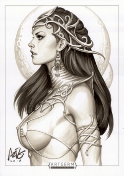 comicbookwomen:  Artgerm to kick off Dejah Thoris today. The Martian godmother of all comic bad girls. Created by Edgar Rice Burroughs in 1917 for the novel Princess of Mars (which was first serialized in a 1912 magazine), made her comic debut in the