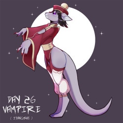 redrabbu: Day 26: Vampire | Drake-Stormchaser @ fA    **jiangshi are Chinese vampires ;9